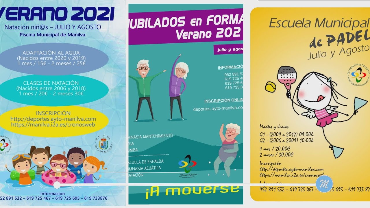 Programa de actividades de Deportes para el verano