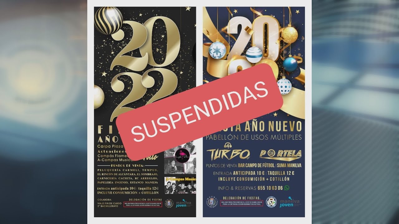 Suspendidas las Fiestas de fin de año